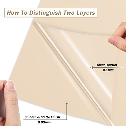 V C Vacreer Puff Vinyl Heat Transfer - Cream 3D Puff Htv Vinyl For Tshirt,10"X6Ft Cream Iron On Vinyl,Foaming Htv Roll #TOP5