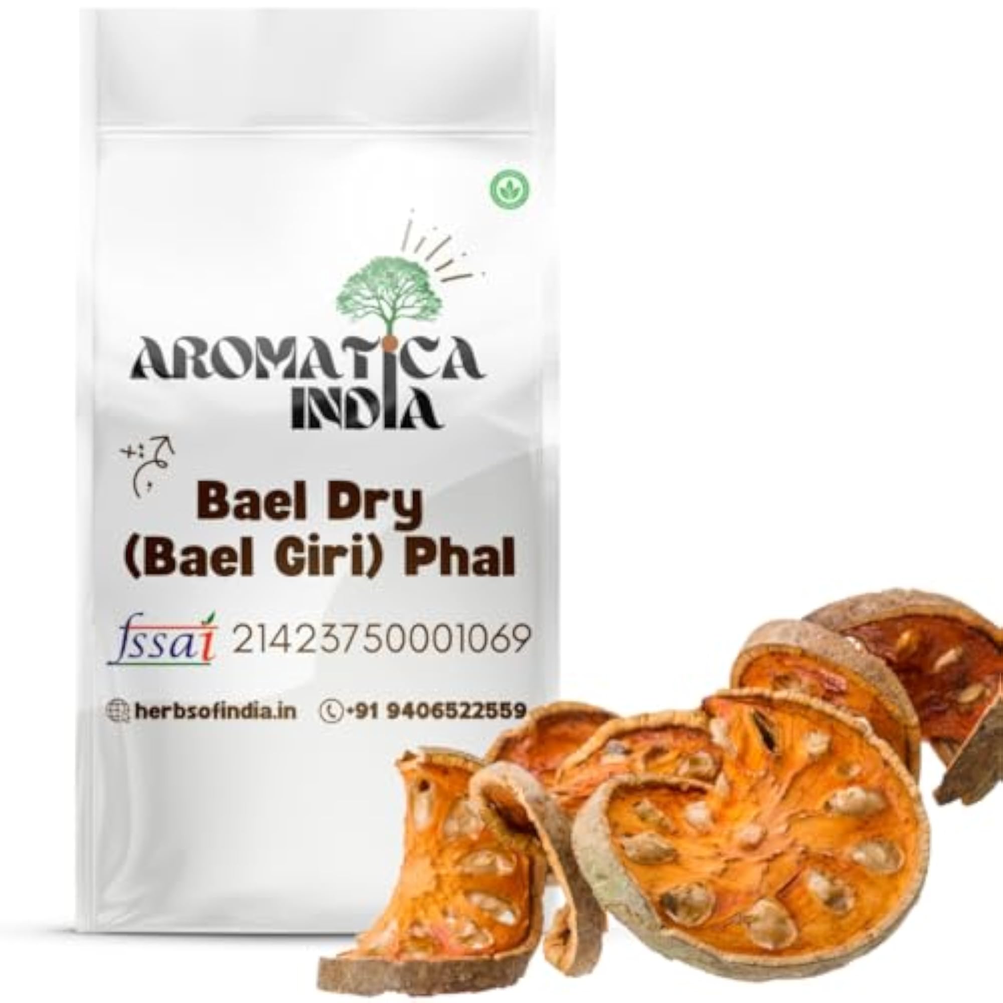 100% Pure Aromatica Bael Dry Fruit for Digestion Wellness, 5KG