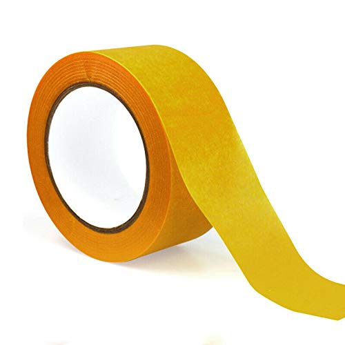 Fita de mascaramento SENRISE 2 rolos – Fita de máscara amarela para uso profissional e faça você mes