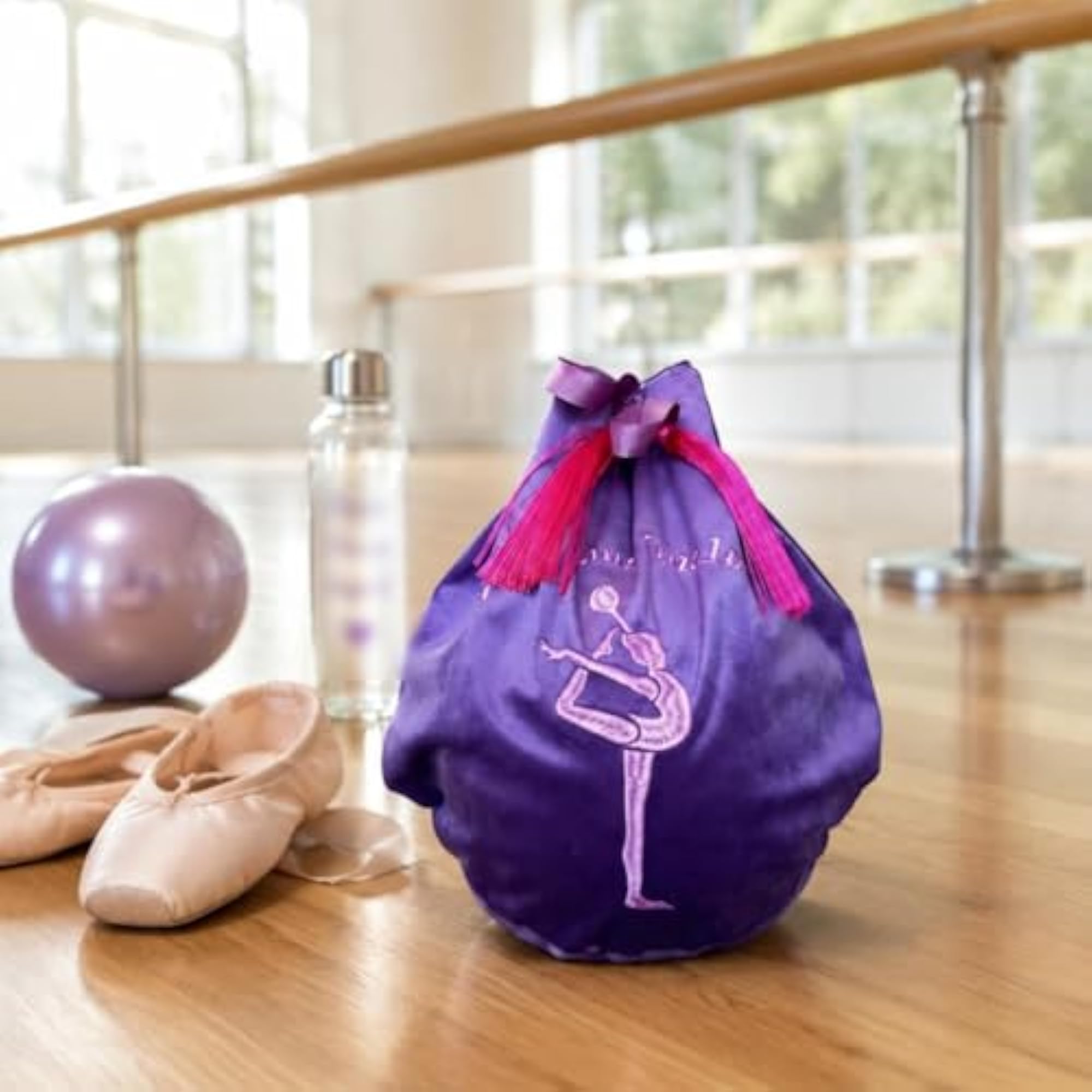 Embroidered Gym Ball Storage Bag, Royal Blue, Large