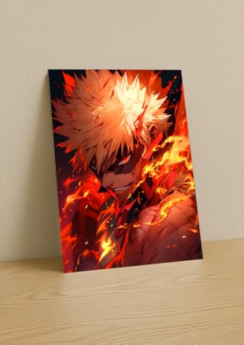 Image of NIJUKA Anime Printed A4 Size Metal sheet Poster For Home And Room Decoration | For Anime Art Fans Boys And Girls (Kanchan All time Anger)