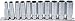 Produktbild BGS Steckschlüssel-Einsatz-Satz, tief - 3/8" - SW 8-19 mm - 11-tlg.