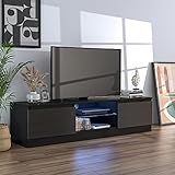 📺【Modernes Design】Verleihen Sie Ihrem Zuhause einen modernen und technologischen Touch mit diesem TV Lowboard im Hochglanzstil. Dieser TV Schrank bietet Ihnen ein einzigartiges Seh- und Spielerlebnis direkt zu Hause. Und das Hochglanzdesign macht es einfacher zu reinigen. Zeigen Sie hochwertigen minimalistischen Leben zu Hause.