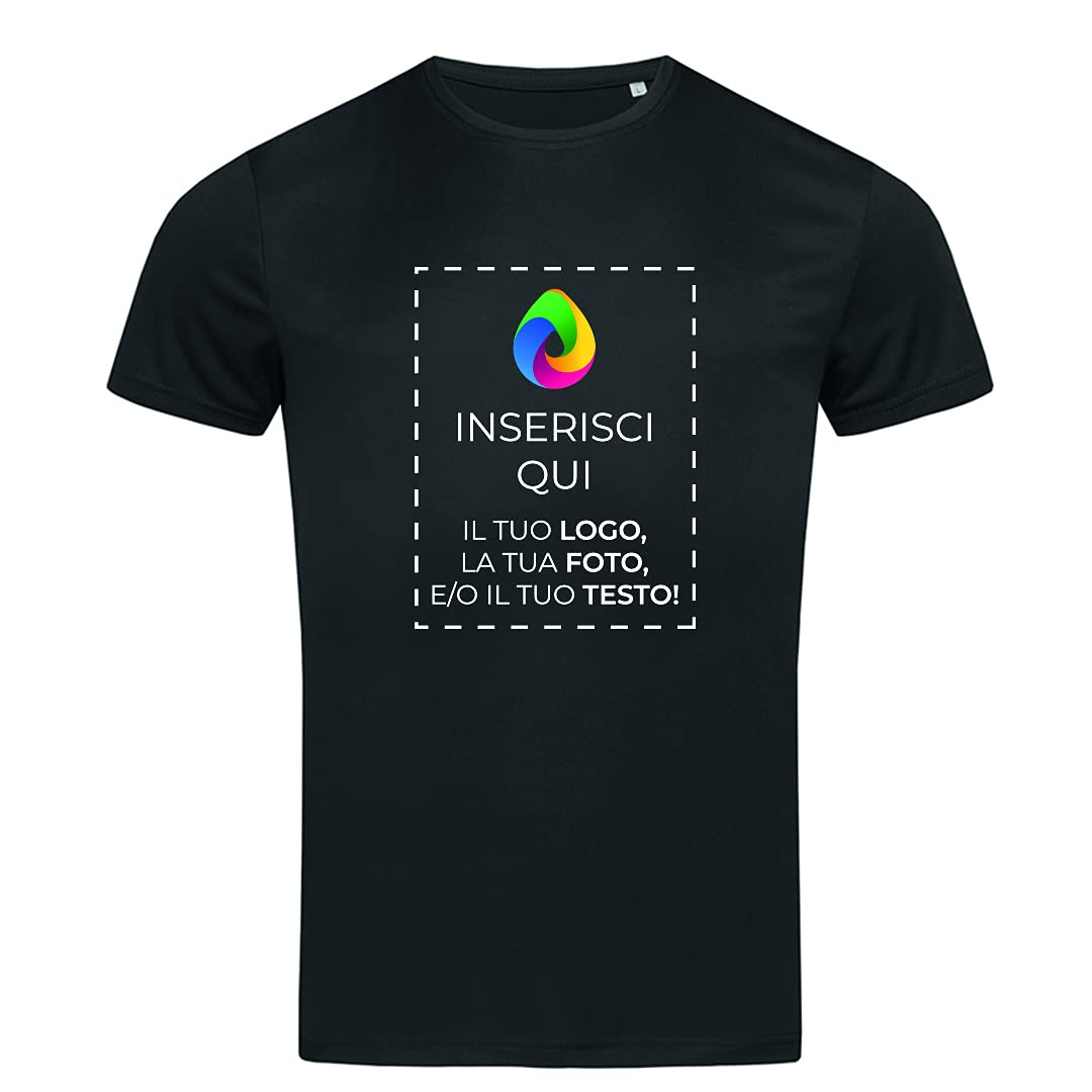 Teetaly - Maglietta T-Shirt Uomo Sportiva Personalizzata