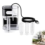 Ultra-schlanker und leiser Aquarium HOB Außenfilter – Wahl für Nano- und Pico-Aquarien bis 20L, mit einstellbarem Wasserfluss für optimale Filtration, automatischer Neustart, 160 LPH Leistung, 3W