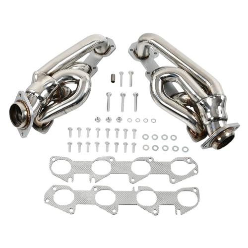 Ram 1500 5.7 Hemi Shorty Headers Direct Replacement for Factory Exhaust Manifolds 2009-2018 and 2019-2024 Ram 1500 Classic 5.7L Old Body Style 2WD 4WD 304 Stainless Steel Includes Gaskets and Hardware