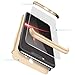 Produktbild CaseFun Hülle für Samsung Galaxy S7 3 in 1 Handyhülle 360 Grad Full Body Schutz Schutzhülle Anti-Kratzer Bumper Hardcase Champagner Gold