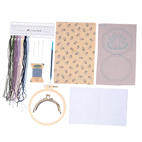 Bolsa de bordado DIY con todo incluido para aprender a coser complementos a mano 6