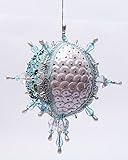 Secret Nutcracker Blue Snowflake Sequined Vintage-Style Ornament