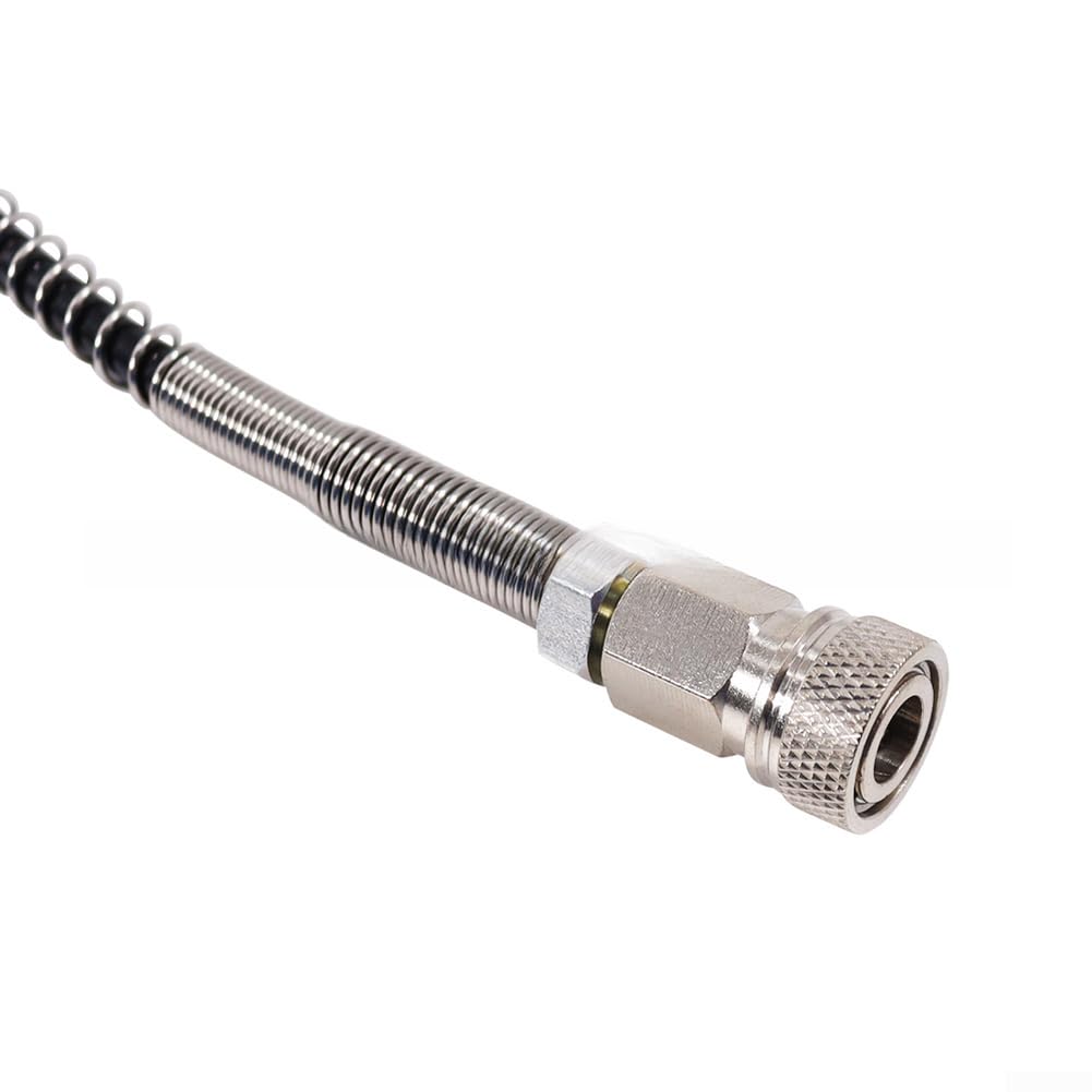 Manometro Subacqueo 6000psi con Tubo Molla Nero 24"
