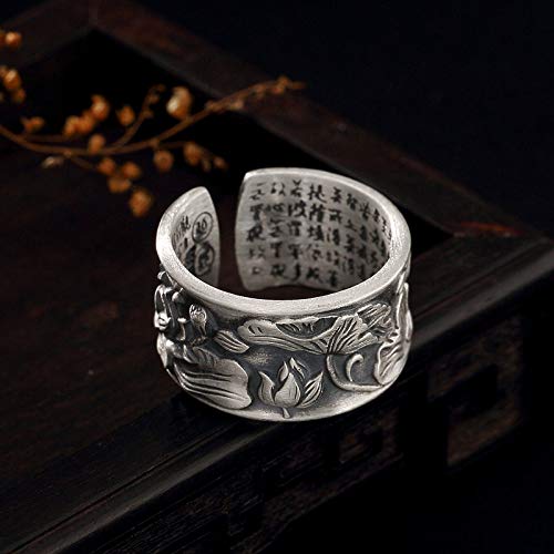 Handmade bielry unique for mâle dames avec bague ajustable Heart Sutra - 2