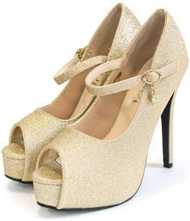 Amiami SH429/CP429 Women's Strap Open Toe Pumps