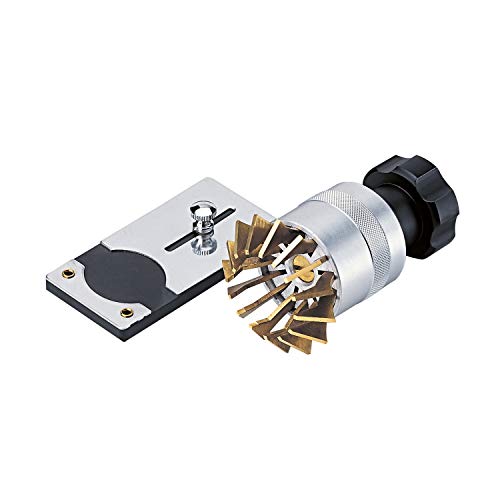 SELVA - Lève-vitre avec tambour en aluminium, avec poignées en laiton et poignée rotative en plastique, outil d'horloger spécial pour les verres de montre.