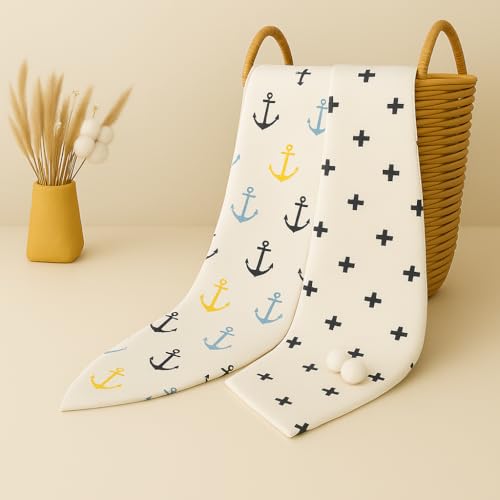 Image of Organic Cotton Muslin Pack of 2 Baby Bath Towel Cotton Cloth Premium Baby Washable, Reusable, Absorbent, Extra Soft 120 X 120 Cm Anchor & Plus