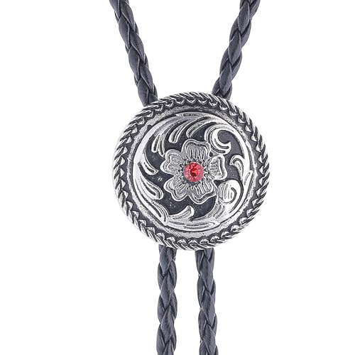 Image of Jeilwiy Bolo Tie for Men, Western Bolero Tie Cowboy Ties Native American Cowgirl Bolo Tie Accessories for Men Women