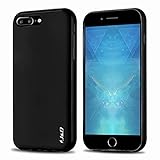 iPhone 7 Plus Case, J&D [Drop Protection] [Slim Cushion] [Lightweight Bumper] Shock Resistant Protective TPU Slim Case for Apple iPhone 7 Plus - Black
