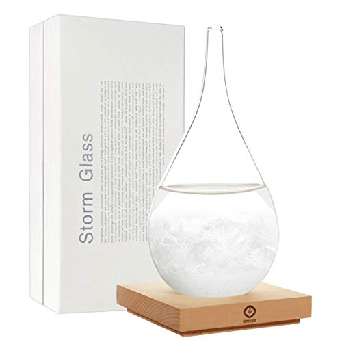 Christmas Creative Fashionable Storm Glass Weather Forecaster, Storm Weather Forecast Water Drop Glass Bottle Weather Forecaster Storm Glass Bottle Barometer On Home and Office Decoration