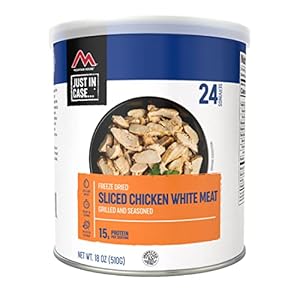 Mountain House Grilled Sliced Chicken #10 Can | Freeze Dried Survival & Emergency Food | 24 Servings