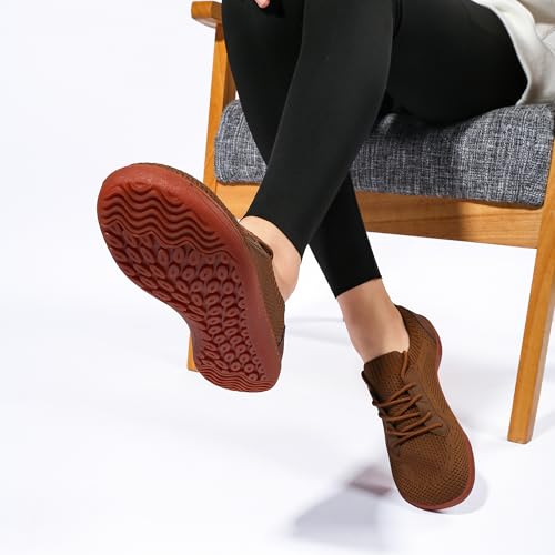 Womens Running Shoes Slip on Barefoot Walking Comfortable Breathable Wide Toe Shoes Ladies Trainer 6