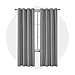 Produktbild Deconovo Vollverdunkelungsvorhänge Ösen Blickdichte Gardinen Wohnzimmer 245x140 cm Grau 2er Set