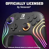 PDP Nintendo Switch Afterglow Wave- Wireless, Czarny