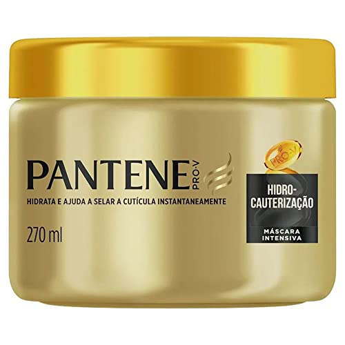 Pantene - Máscara Intensiva Hidro Cauterização, com Óleo Capilar de Argan, Tratamento Capilar Reparador, 270 ml