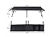 Venbytech for 83 in. Steel Heavy Duty Black Folding Camping Cot