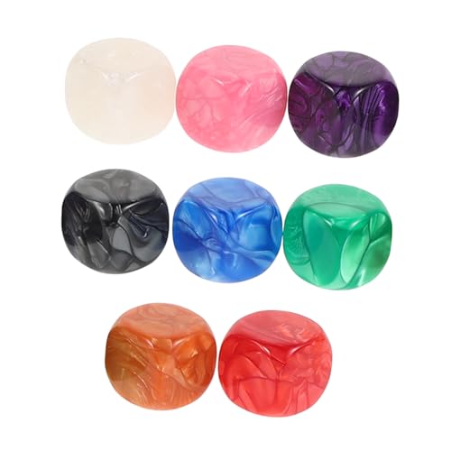 BESTonZON 8 Pezzi dado giochi dadi da gioco da tavolo dadi in schiuma per feste decorativi blocchi vuoti colorati contare i piccoli cubi di fedeltà Acrilico