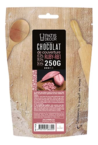 PATISDECOR Chocolat Ruby 250 g P628