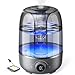 Produktbild Homvana Luftbefeuchter Schlafzimmer Humidifier - 4L Topfill Cool Mist Raumbefeuchter 40H Runtime, Diffuser, Luftbefeuchter Kinderzimmer, Pflanzen, Baby, BPA Free, Aroma(Grey)