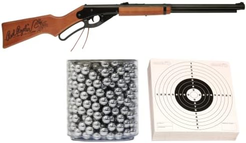 ArmyBoy Kit for Daisy Adult Red Ryder BB Gun Bundle│ Kit Includes: Daisy Air Rifle, 1500 Metal BBS and 10 Targets│ Features: 650 Shot Spring-Action Lever Cocking Daisy Air Rifle Air Gun - 350 FPS