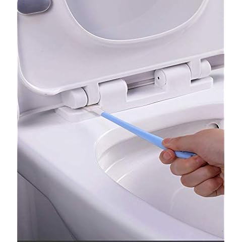 Crevice Hole Brush,Deep Detail Scrubber,Tiny Window Door Track Groove Gap Cleaning Brush,Bottle Caps Brush,Keyboard Scrub Brush,Cleaner Tool with Thin Handles for Small Hole Corner Spaces (Blue) Cover