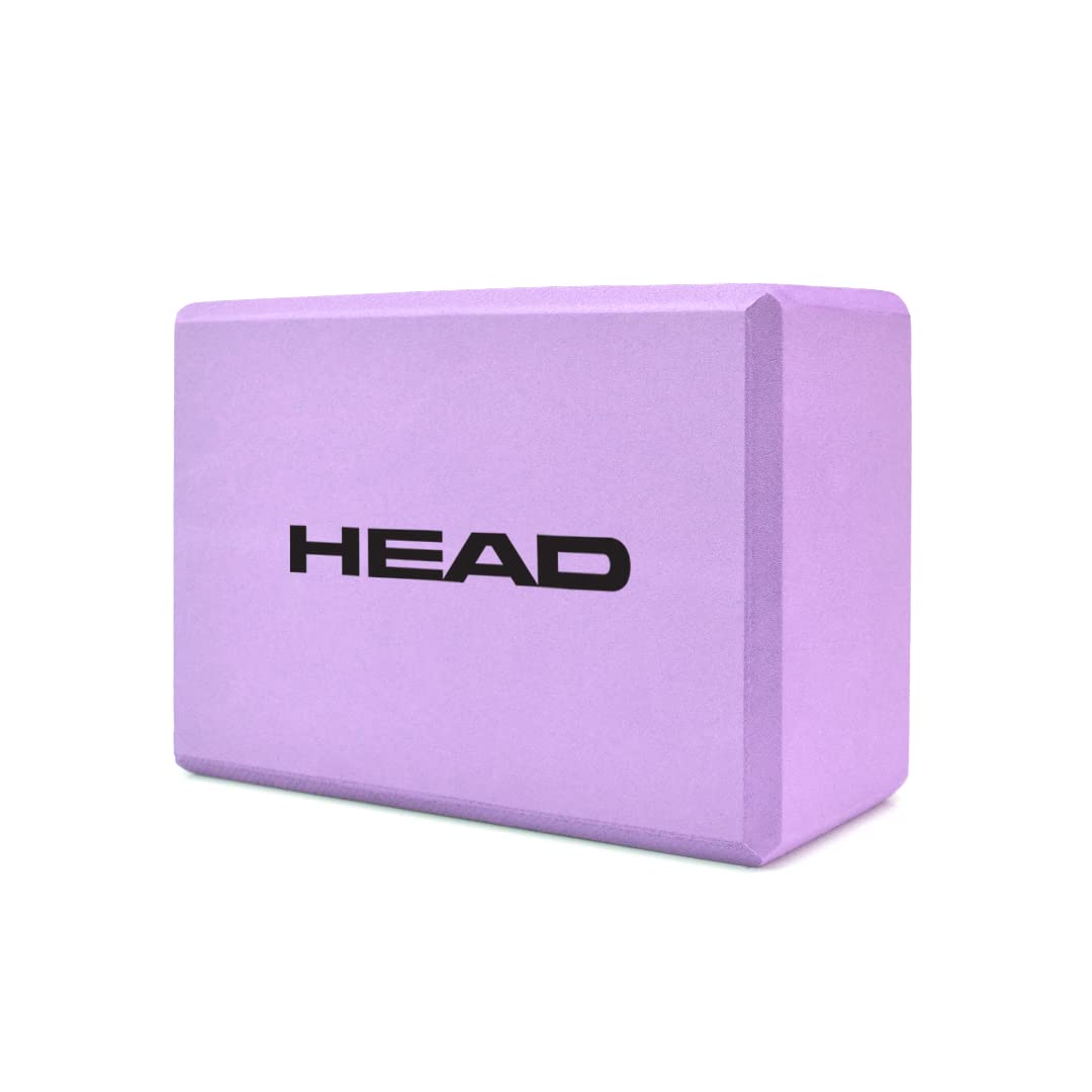 HEAD Yoga Block High Density PE Foam | Yoga Bricks for Balancing | Yoga Blocks Set of 1 | Yoga Accessories for Men & Women | Yoga Equipment for Improving Posture | Workout Support Bricks - Purple (B0BWNF1SJ5) Amazon Price History, Amazon Price Tracker