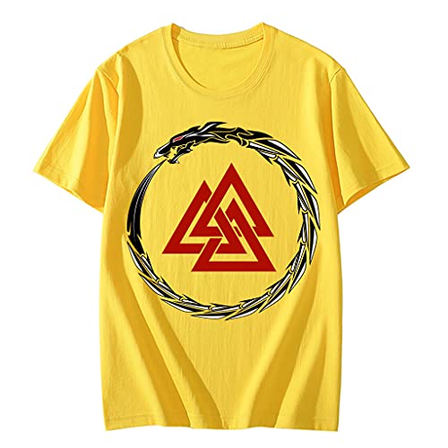 T-Shirt Viking de Qualité Supérieure 100% Coton Imprimé 3D S