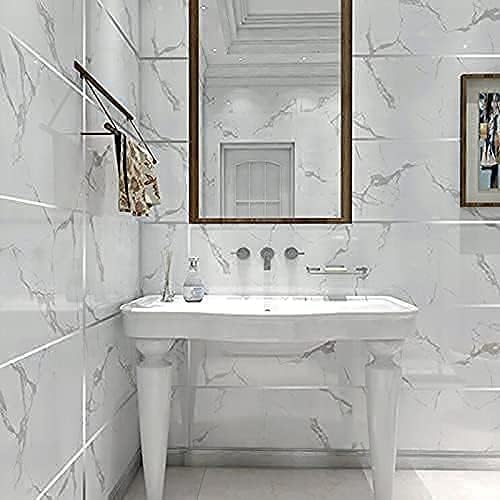 TARTAMYA Tile Gap Sticker Waterproof, 50 Meters Golden Silver Tape, Self-Adhesive, Tile Stickers for Flooring, Tile Decoration Tape, Gap Sealing Tape Strip (silver tape, tape 2) 3