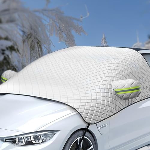 Copertura Parabrezza Auto,Copri Parabrezza Auto Inverno, Antineve,Antipolvere,Antighiaccio,Pieghevole,per neve, gelo, sole, polvere