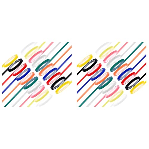 Generchin 40 Rollos de Cinta para Autoclave de 10 Colores 216 Pies/LX 0,24 Pulgadas/W Cinta de Identificación de Instrumentos Esterilizable en Autoclave 270 Fahrenheit