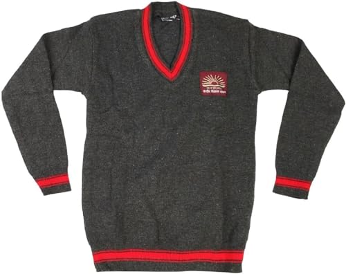 Image of Kendriya Vidyalaya Full Sleeves School Uniform Sweater - Comfortable, Durable, Unisex Design, Official KV Colors