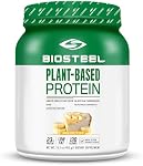 BioSteel Plant-Based Protein Powder, Banana Cream Pie, 14 Servings, Vegan Protein Shake Mix with 23g Complete Protein, Dairy Free, Sugar Free