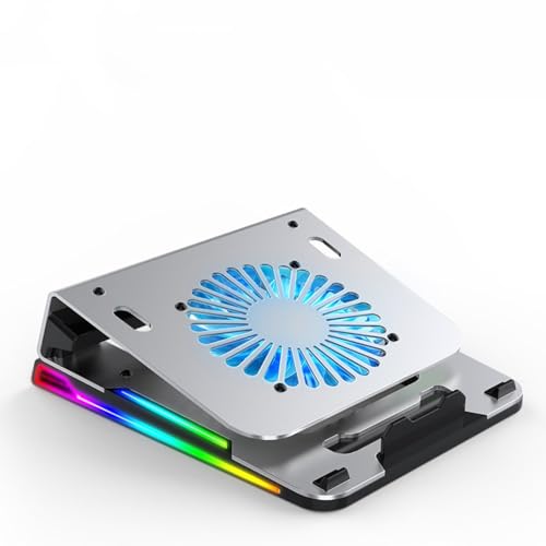 Soporte para Laptop de Aleación de Aluminio con Ventilador miniatura 1