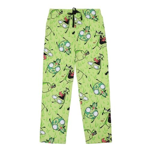 Men's Adult Invader Zim Green Sleep Pants - Irken Invasion Sleepwear
