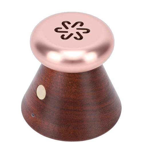 TOPINCN Difusor sin Agua, Difusor de Aceite Esencial de Metal de Madera, Humidificador de Aire, Difusores de Niebla Fría, Apagado Automático, Ultrasónico para el Dormitorio del Hogar