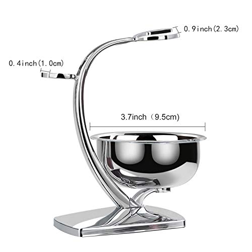 GRUTTI Vintage Deluxe Rasierset:Nassrasier-Set mit Magnet-Schale, Edelstahl Bürstenständer& Anti-Rutsch Design - Image 5