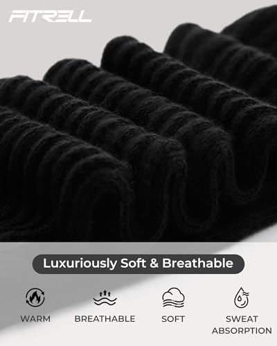 Image of FITRELL Slouch Socks for Women, 3 Pairs Soft Cotton Knee High Scrunch Tube Boot Socks