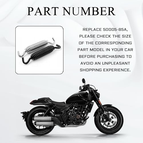 Msyuusr Kickstand Spring, Chrome Motorcycle Kickstand Spring, Replacement Parts #50005-85A, Harley Davidson Kickstand Spring Accessories, Universal Coasting Jiffy Stand Spring (Black) - Thumbnail 4