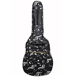 JIAN YA NA Housse pour guitare acoustique à double bandoulière ajustable et résistant à l’eau pour guitare acoustique 39… - Les Beatles, Paul McCartney, John Lennon, RIngo Starr, George Harrison