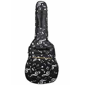 ele ELEOPTION Waterdichte Oxford gitaartas 39/40/41 inch tas muziekpatroon nylon gigbag gevoerde elektrische gitaartas…