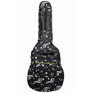 JIAN YA NA Housse pour guitare acoustique à double bandoulière ajustable et résistant à l’eau pour guitare acoustique 39… - Les Beatles, Paul McCartney, John Lennon, RIngo Starr, George Harrison