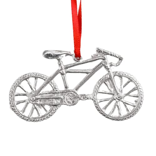 House of Morgan Pewter - Handmade Mountain Bike Gifts - BMX Bicycle Christmas Ornament for Cyclist (Bike)