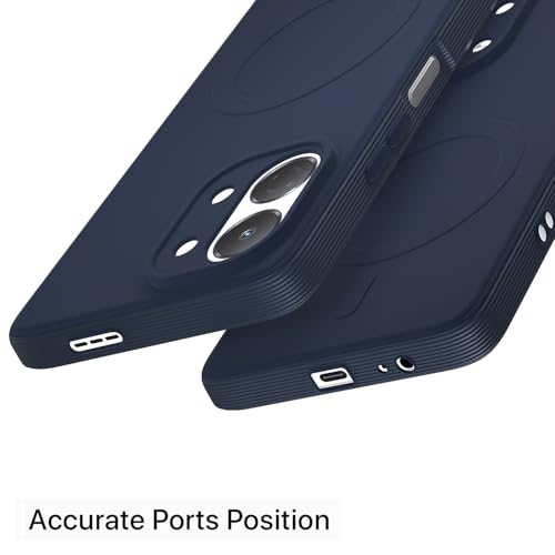 Image of Pikkme Back Cover for Tecno Spark Go 3 Soft Matte Silicone Mag-Safe Design (Mag-Safe Not Support) Camera Protection | Slim Fit Bumper Cover (Blue)